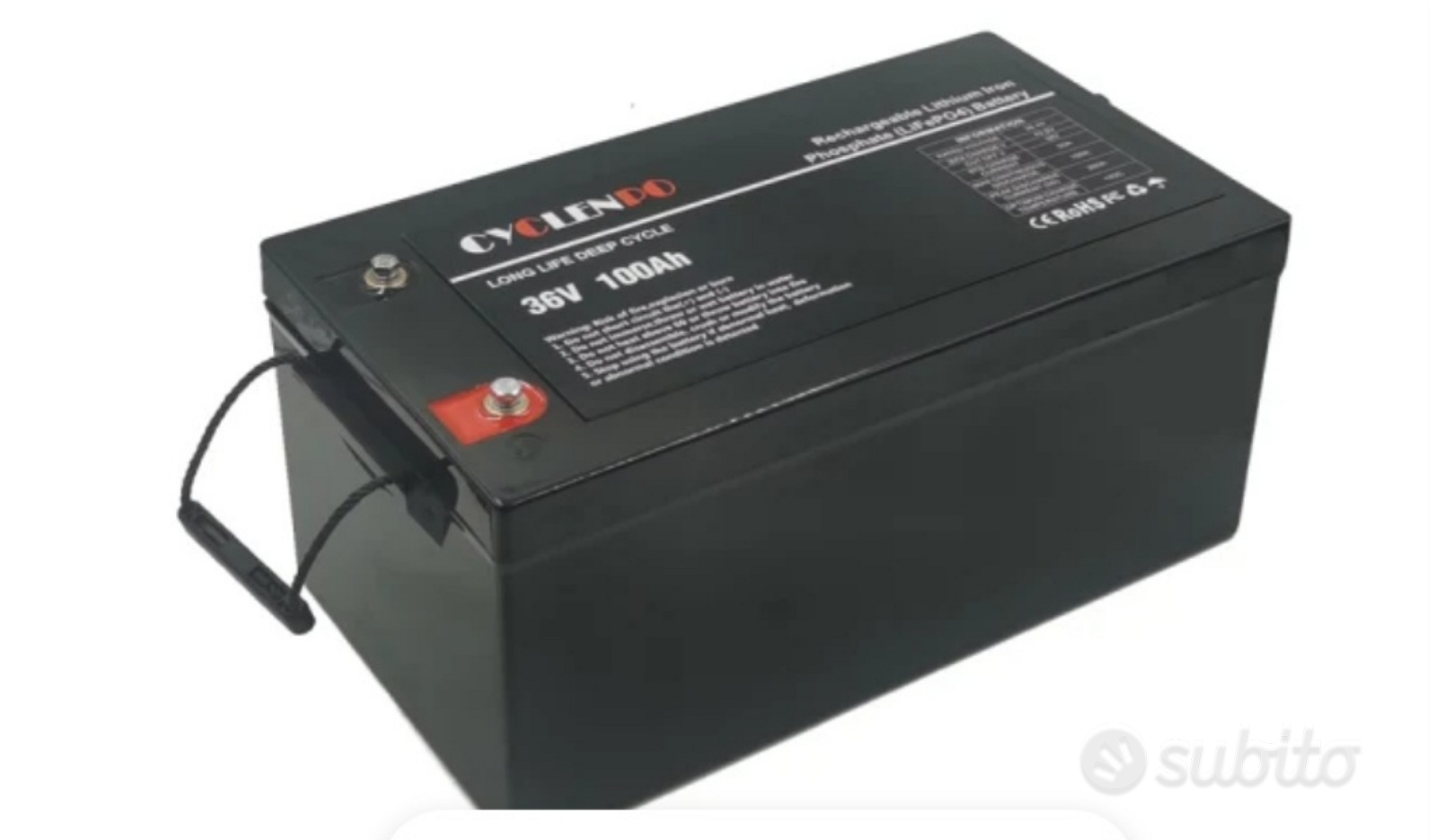 BATTERIA BSR LITIO 36V 100A