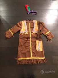 Costume di carnevale Indiana 6-7 anni