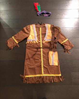 Costume di carnevale Indiana 6-7 anni