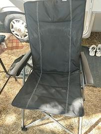 sedia sdraio reclinabile 4 pezzi