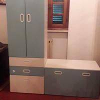 Cameretta bambini IKEA completa + letto con sponda