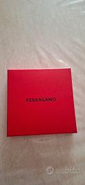 Ferragamo bandeau foulard in seta nuovo con scatol