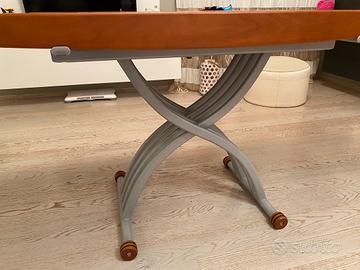 Tavolo estensibile massello con altezza regolabile