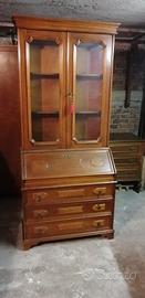 libreria d'epoca in legno 