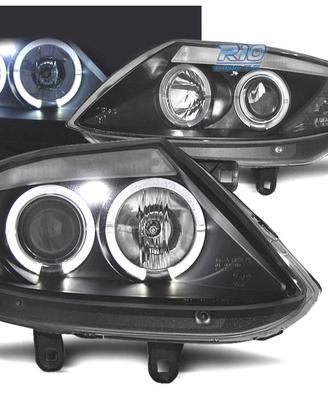 FARI BMW Z4 E85 03-09 OCCHI ANGELICI FONDO NERO LE