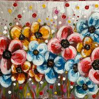 Quadro moderno dipinto a mano