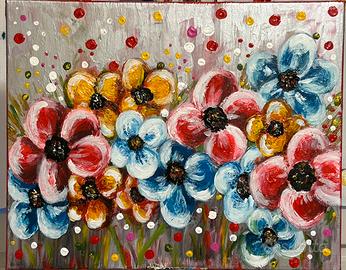 Quadro moderno dipinto a mano