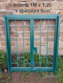 griglia finestra in acciaio 1 x 1.20