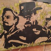 quadro Django Unchained su cartone 