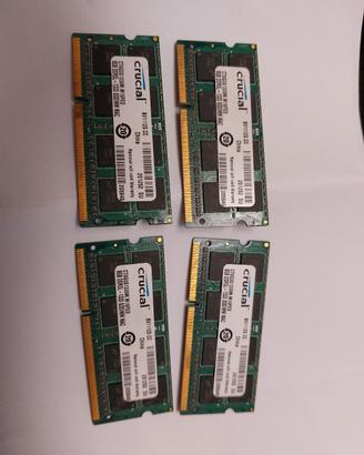 RAM 4x 8GB SO-DIMM DDR3 1333MHz (MAC)