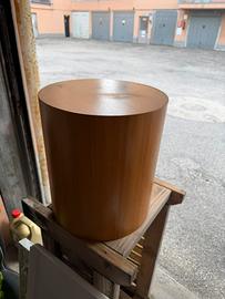 Sgabelli bassi legno teak design moderni coppia