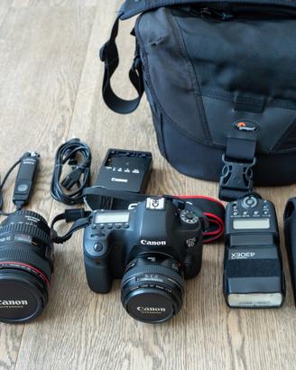 Kit Canon EOS 6D Full Frame + 24-105L + 50mm f/1.4