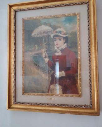 Quadro Vintage Renoir "A La Promenade"