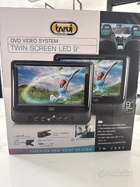 Trevi siatema video dvd doppio schermo 9”