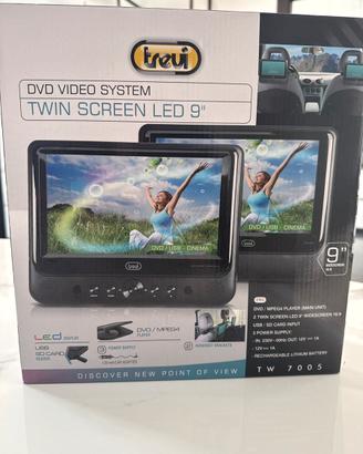 Trevi siatema video dvd doppio schermo 9”