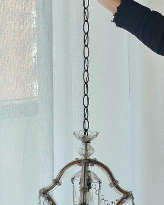 Lampadario vintage a gocce