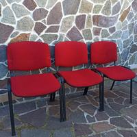 Sedie da ufficio rosse