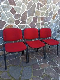 Sedie da ufficio rosse