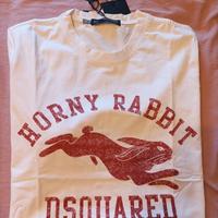 T-shirt Dsquared colore bianco taglia L