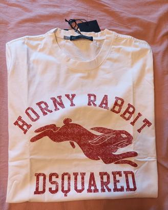 T-shirt Dsquared colore bianco taglia L