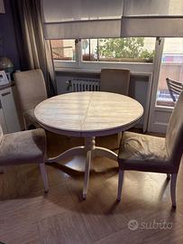 Tavolo tondo ikea allungabile con 6 sedie