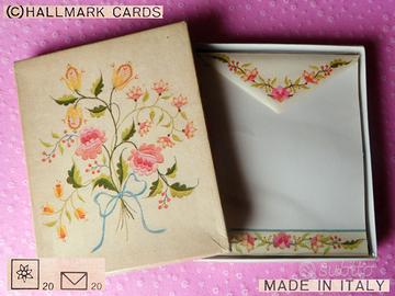HALLMARK Vintage 1960 1980 CARTA da LETTERE papel