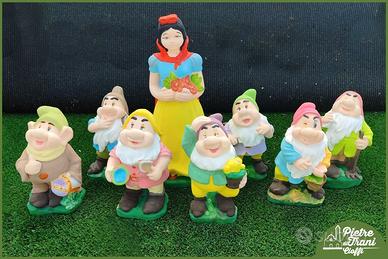 Biancaneve e 7 Nani h. cm. 50 e h. cm. 30