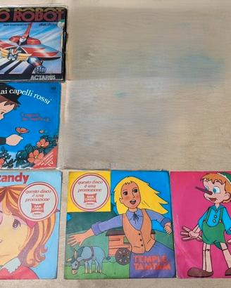 45 giri dischi cartoni animati vinile