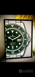 Stampa poster rolex omega orologio