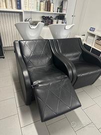 Lavatesta Maletti con alza gambe e massaggio