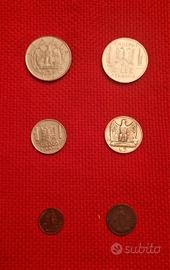 monete Genova e regno d'italia con argento 