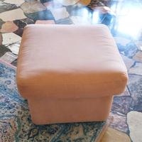 Pouf poggiapiedi cuscino velluto sfoderabile imbot