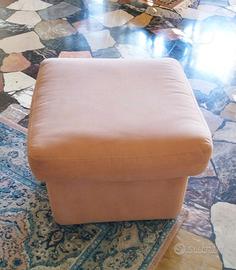 Pouf poggiapiedi cuscino velluto sfoderabile imbot