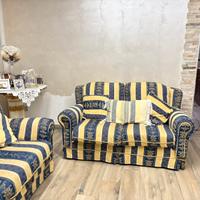 Coppia Divani Vintage  – Blu e Oro