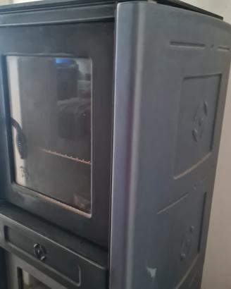 stufa a legna con forno