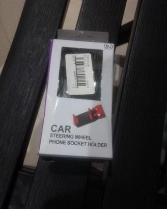 Supporto cellulare da volante auto