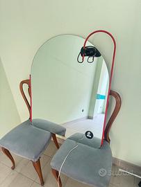 Specchio bagno moderno con lampada design