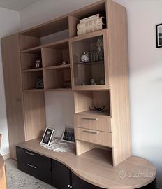 Soggiorno bicolore in legno