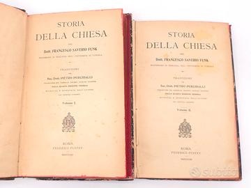 Libro Antico Storia Della Chiesa Funk 1903 2 Tomi