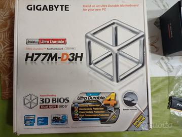 Scheda madre gigabyte CPU i5 2500k  RAM Hyper fury