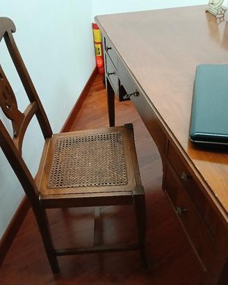 scrittoio vintage in doussie' + sedia