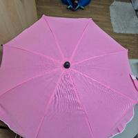 ombrellino rosa da passeggino 
