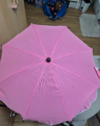 ombrellino rosa da passeggino 