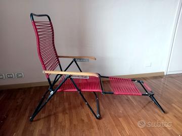 Sedia a Sdraio Vintage Anni '60 'Spaghetti'