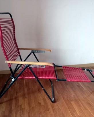 Sedia a Sdraio Vintage Anni '60 'Spaghetti'
