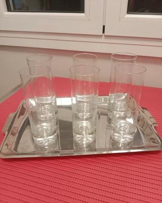 SERVIZIO DA 6 BICCHIERI WHISKY IN CRISTALLO