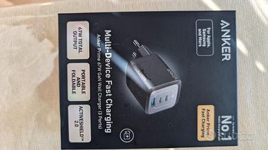caricatore anker prime 67w