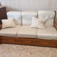 Divano 3 posti in rovere
