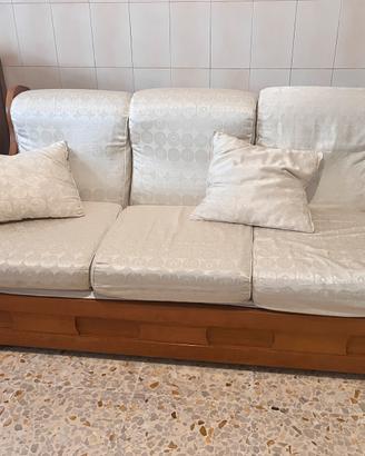 Divano 3 posti in rovere