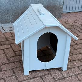 Cuccia per cani in resina/PVC bianca